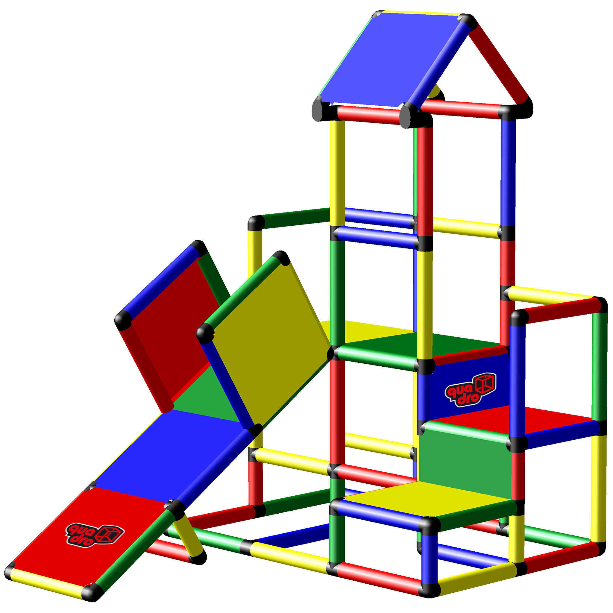 Jungle Gym for Kids - Climbing Pyramid + Adventure – QUADRO Toys