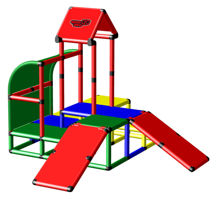QUADROpro Climbing Pyramid with Two Baby Slides (51039)
